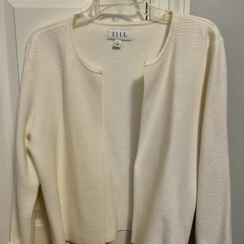 Elle Off-White Knit Cardigan
